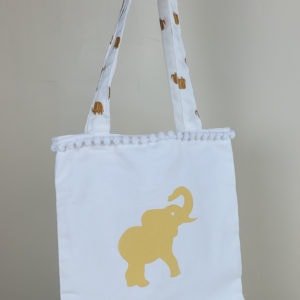 Sac tote bag enfant motif éléphants