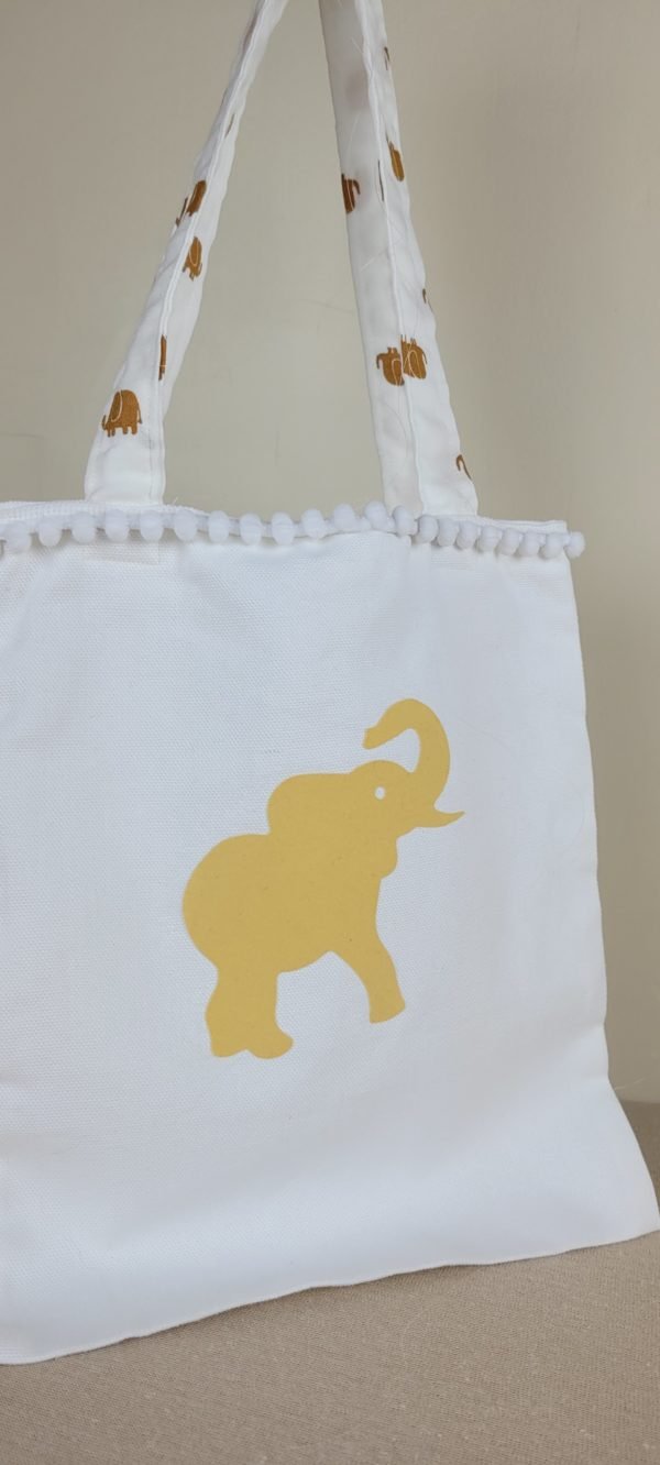 Sac tote bag enfant motif éléphants – Image 3