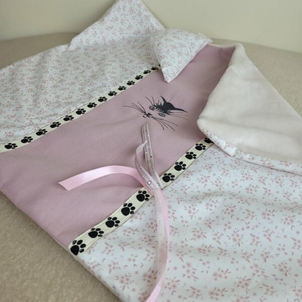 Plaid pour animaux rose